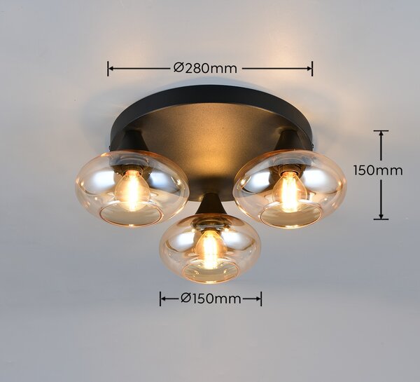 Trio TR66643013 přisazené stropní svítidlo DIVINA | 10W E14 | žlutá