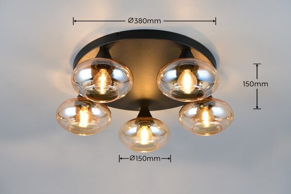 Trio TR66645013 přisazené stropní svítidlo DIVINA | 10W E14 | žlutá