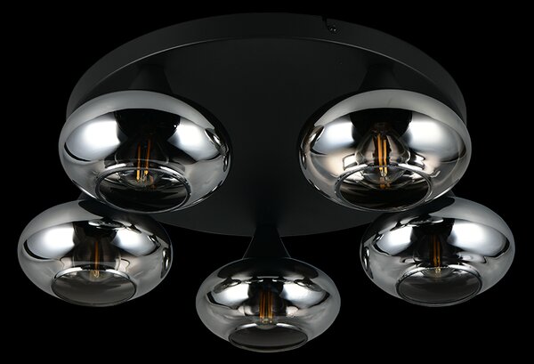 Trio TR66645054 přisazené stropní svítidlo DIVINA | 10W E14 | kouřová