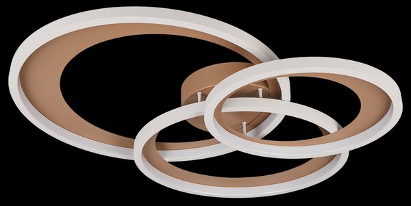 Trio T673810365 LED přisazené stropní svítidlo GRANADA | 36W integrovaný LED zdroj | 1x4300lm | 3000K | Trio - SwitchDimmer | hnědá