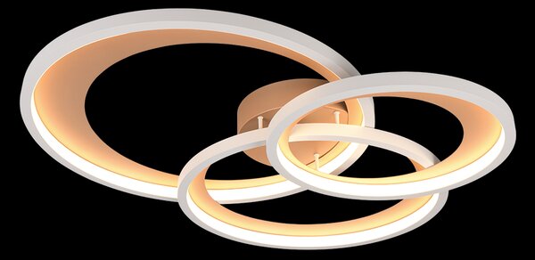 Trio T673810365 LED přisazené stropní svítidlo GRANADA | 36W integrovaný LED zdroj | 1x4300lm | 3000K | Trio - SwitchDimmer | hnědá