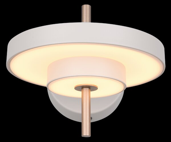 Trio T240270176 LED nástěnné svítidlo KEATON | 10W integrovaný LED zdroj | 1x1200lm | 2300+3000+4000K | Trio - SwitchDimmer | šedá