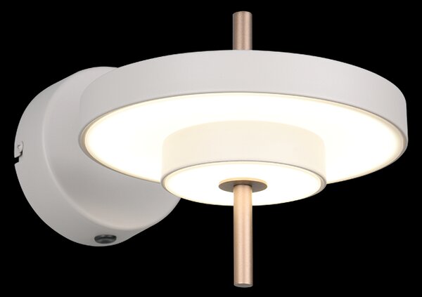 Trio T240270176 LED nástěnné svítidlo KEATON | 10W integrovaný LED zdroj | 1x1200lm | 2300+3000+4000K | Trio - SwitchDimmer | šedá