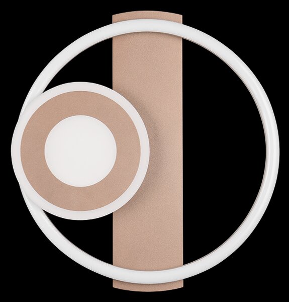 Trio TR63671165 LED přisazené stropní svítidlo HORUS | 22W integrovaný LED zdroj | 1x2500lm | 3000K | hnědá