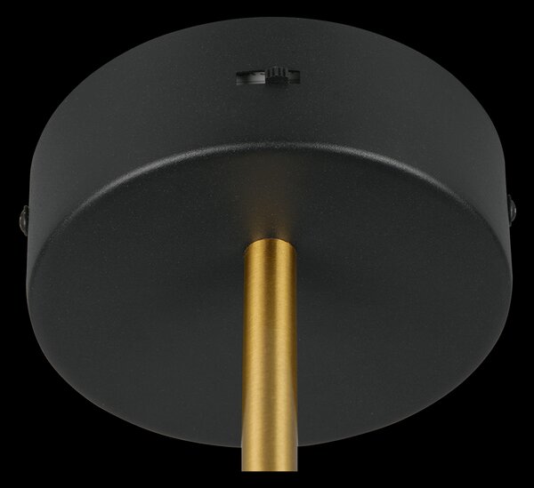 Trio T240270180 LED nástěnné svítidlo KEATON | 10W integrovaný LED zdroj | 1x1200lm | 2300+3000+4000K | Trio - SwitchDimmer | černá | zlatá