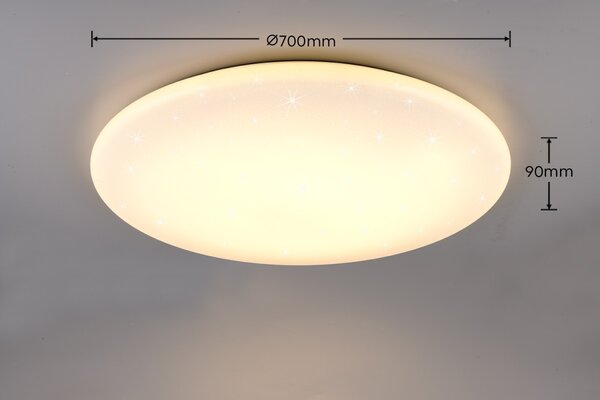 Trio TR65941101 LED přisazené stropní svítidlo NANDO | 42W integrovaný LED zdroj | 1x5200lm | 2700+4000+6000K | Trio - SwitchDimmer | bílá