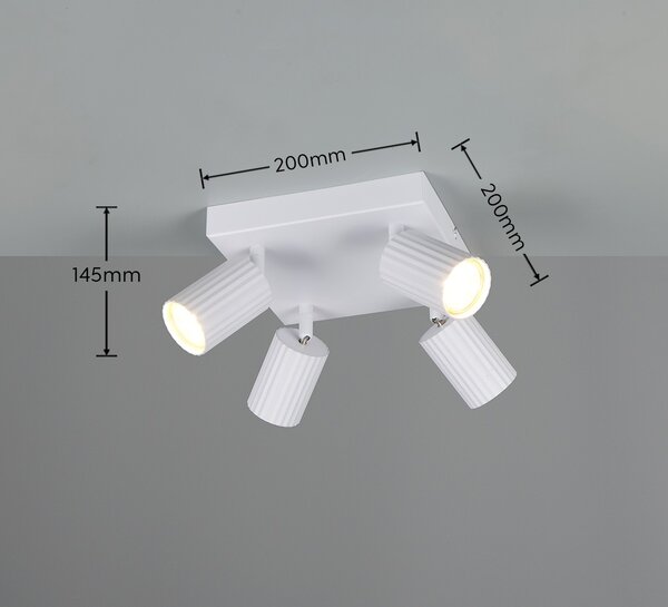 Trio T867730431 bodové stropní svítidlo SOKA | 10W GU10 | bílá