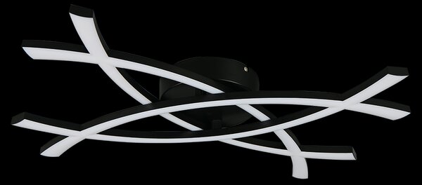 Trio TR23691132 LED nástěnné svítidlo POLLOCK | 22W integrovaný LED zdroj | 1x2500lm | 3000K | černá