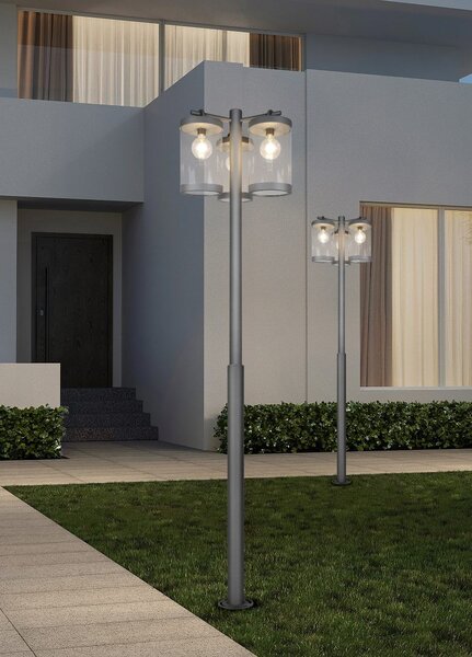 Trio T404160342 venkovní sloupek SAMBESI | 28W E27 | antracit