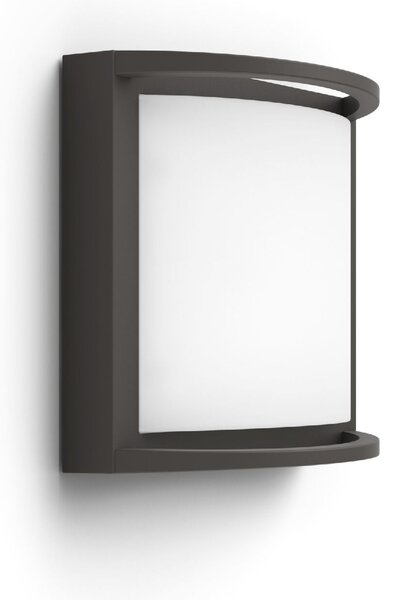 Samondra UltraEfficient venkovní nástěnné LED svítidlo 3,8W 800lm 2700K IP44, antracitové