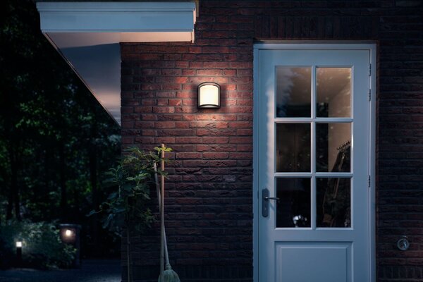 Samondra UltraEfficient venkovní nástěnné LED svítidlo 3,8W 800lm 2700K IP44, antracitové