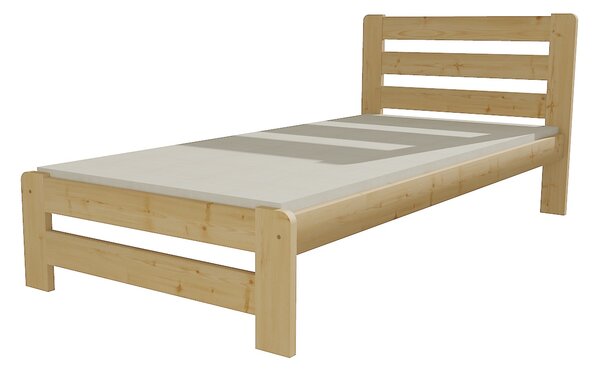 Vomaks unit, s.r.o. Jednolůžková postel VMK001B Povrchová úprava: surové dřevo, Rozměr: 90 x 200 cm