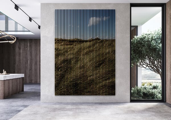 Neuhofer Designový akustický panel „Travnaté kopce“ (Gras01) Vyberte požadovaný rozměr: NR. 4: 1693 x 2400 mm (3 panely)