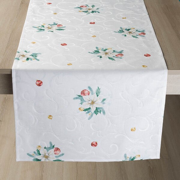 Ubrus Veba GARBO tisk Vánoční hvězda Velikost: 40x120 cm