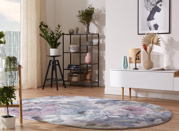 Oválný koberec Ragolle Argentum 63421 7626 Květy modrý Rozměr: 160x230 cm