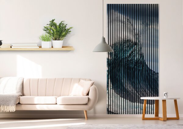 Neuhofer Designový akustický panel „Mořská vlna“ (Wave01) Vyberte požadovaný rozměr: NR. 5: 2253 x 2400 mm (4 panely)