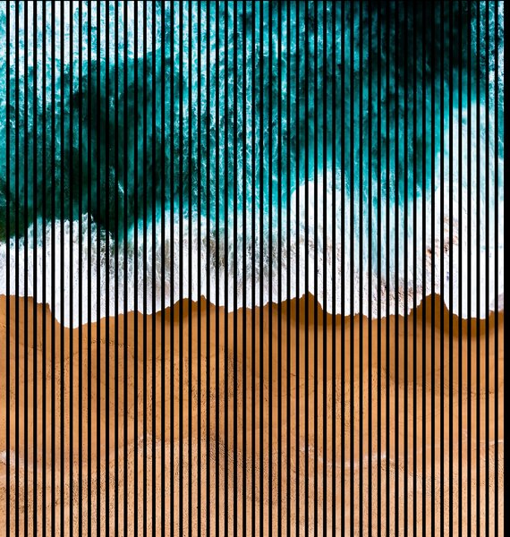 Neuhofer Designový akustický panel „Moře“ (Meer01) Vyberte požadovaný rozměr: NR. 1: 573 x 573 mm (1 panel)