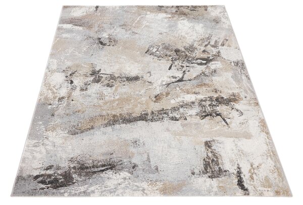 Moderní kusový koberec Ragolle Argentum 93825 9243 Abstraktní béžový šedý Rozměr: 80x150 cm