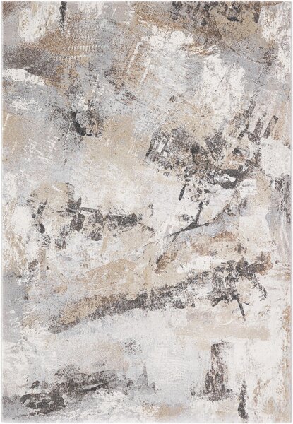 Moderní kusový koberec Ragolle Argentum 93825 9243 Abstraktní béžový šedý Rozměr: 80x150 cm