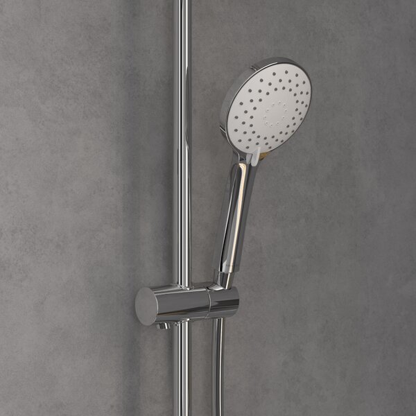 Villeroy & Boch Universal Showers sprchová sada na stěnu s termostatem s dešťovou sprchou chrom TVS10900200061