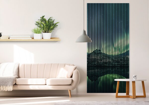Neuhofer Designový akustický panel „Polární záře“ (Nordlichter01) Vyberte požadovaný rozměr: NR. 1: 573 x 573 mm (1 panel)