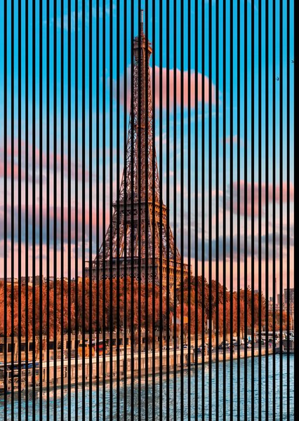 Neuhofer Designový akustický panel „Eiffelova věž“ (Eiffelturm01) Vyberte požadovaný rozměr: NR. 1: 573 x 573 mm (1 panel)