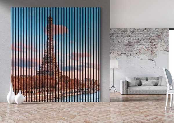 Neuhofer Designový akustický panel „Eiffelova věž“ (Eiffelturm01) Vyberte požadovaný rozměr: NR. 1: 573 x 573 mm (1 panel)