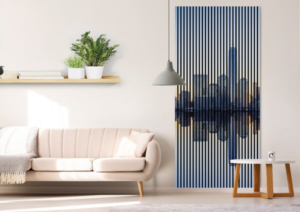 Neuhofer Designový akustický panel „New York“ (Newyork01) Vyberte požadovaný rozměr: NR. 3: 1133 x 2400 mm (2 panely)