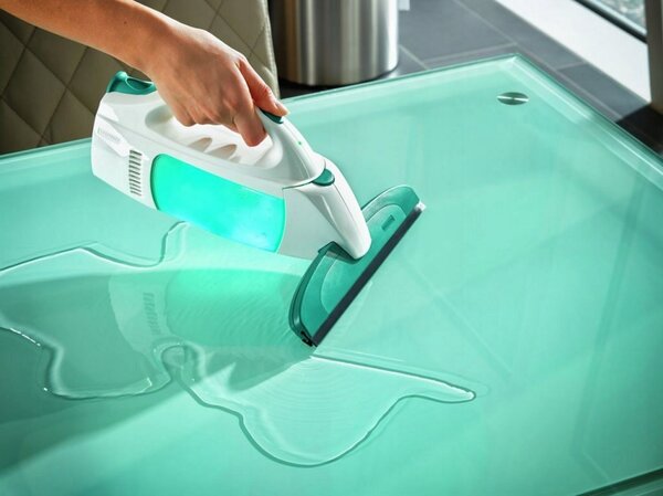 Leifheit 51016 vysavač na okna Window Cleaner s mopem a 43 cm tyčí + sací hubice 17 cm černá
