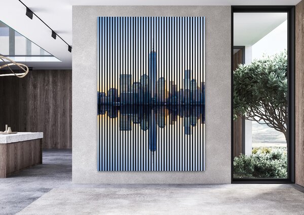 Neuhofer Designový akustický panel „New York“ (Newyork01) Vyberte požadovaný rozměr: NR. 3: 1133 x 2400 mm (2 panely)