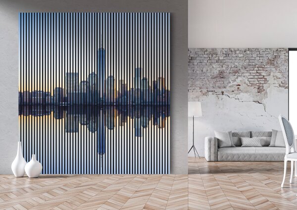 Neuhofer Designový akustický panel „New York“ (Newyork01) Vyberte požadovaný rozměr: NR. 3: 1133 x 2400 mm (2 panely)
