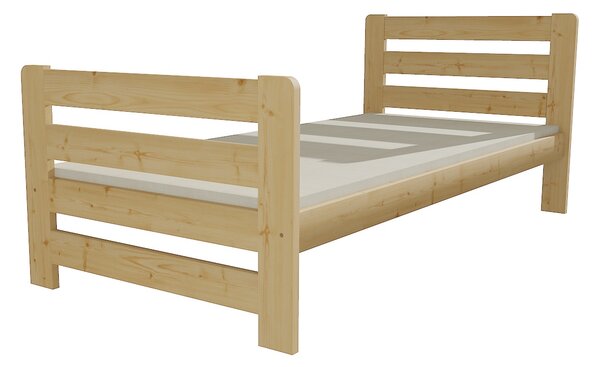 Vomaks unit, s.r.o. Jednolůžková postel VMK001E Povrchová úprava: surové dřevo, Rozměr: 80 x 200 cm