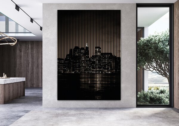 Neuhofer Designový akustický panel „New York II“ (Newyork02) Vyberte požadovaný rozměr: NR. 3: 1133 x 2400 mm (2 panely)