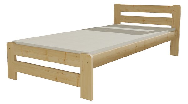 Vomaks unit, s.r.o. Jednolůžková postel VMK002B Povrchová úprava: surové dřevo, Rozměr: 80 x 200 cm