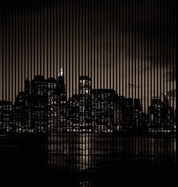 Neuhofer Designový akustický panel „New York II“ (Newyork02) Vyberte požadovaný rozměr: NR. 3: 1133 x 2400 mm (2 panely)