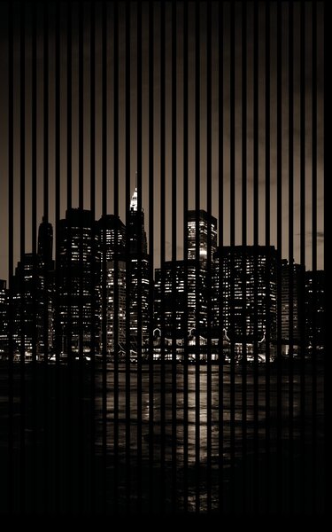 Neuhofer Designový akustický panel „New York II“ (Newyork02) Vyberte požadovaný rozměr: NR. 3: 1133 x 2400 mm (2 panely)
