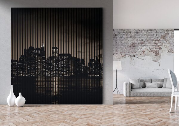 Neuhofer Designový akustický panel „New York II“ (Newyork02) Vyberte požadovaný rozměr: NR. 3: 1133 x 2400 mm (2 panely)