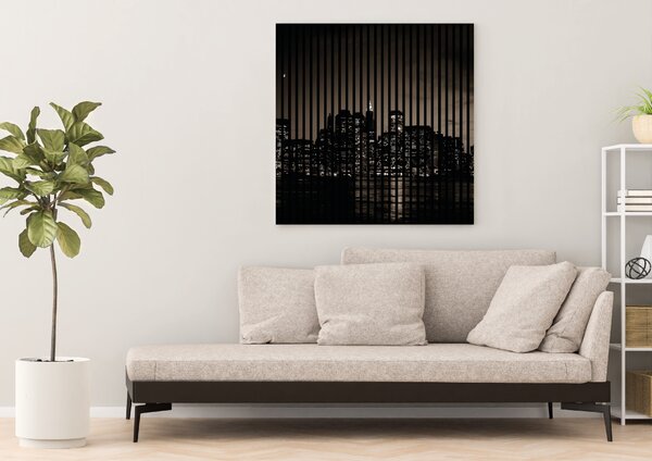 Neuhofer Designový akustický panel „New York II“ (Newyork02) Vyberte požadovaný rozměr: NR. 3: 1133 x 2400 mm (2 panely)