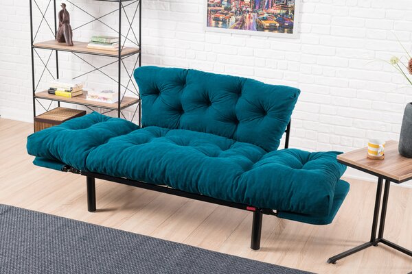 Rozkládací křeslo Nitty (petrolejová)
