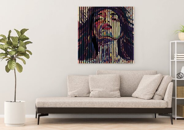 Neuhofer Designový akustický panel „Femme fatale“ (Flash01) Vyberte požadovaný rozměr: NR. 4: 1693 x 2400 mm (3 panely)