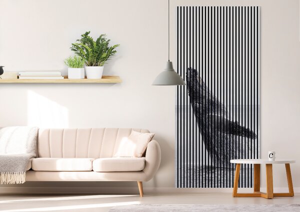 Neuhofer Designový akustický panel „Velryba“ (Wal02) Vyberte požadovaný rozměr: NR. 3: 1133 x 2400 mm (2 panely)