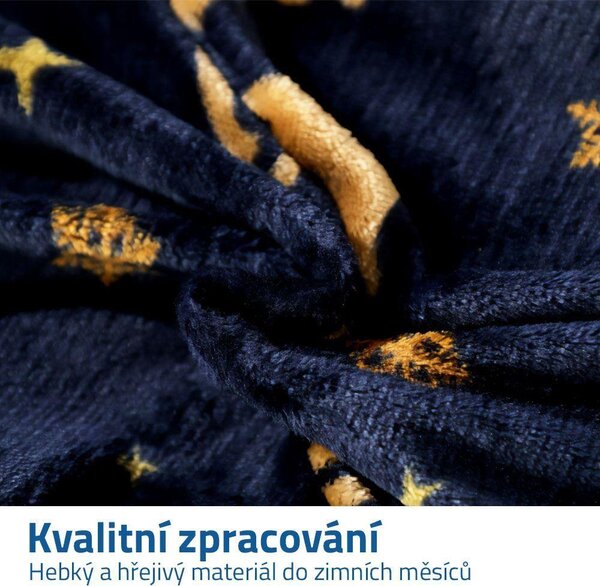 Mikroplyšové povlečení - zlatí sobi