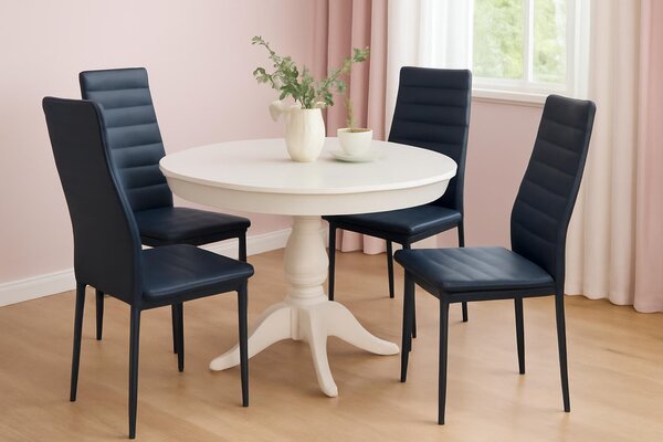 Ekspand | Jídelní židle LR-1494 - černá - čalouněná, ergonomická, moderní, stylová