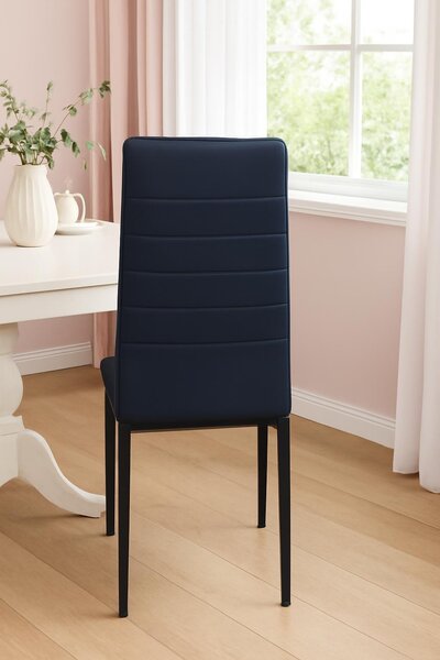 Ekspand | Jídelní židle LR-1494 - černá - čalouněná, ergonomická, moderní, stylová