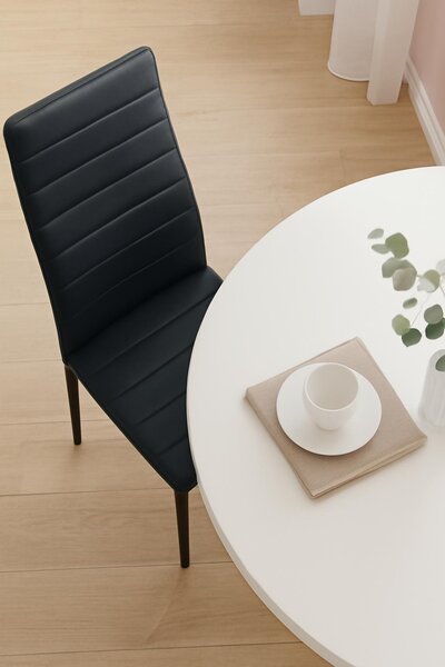 Ekspand | Jídelní židle LR-1494 - černá - čalouněná, ergonomická, moderní, stylová