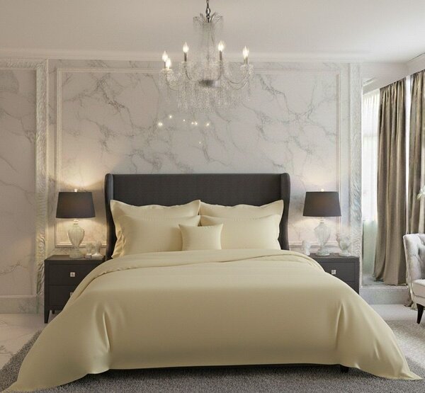 Kvalitex Saténové povlečení LUXURY COLLECTION smetanové 1x 140/200, 1x 70/90cm