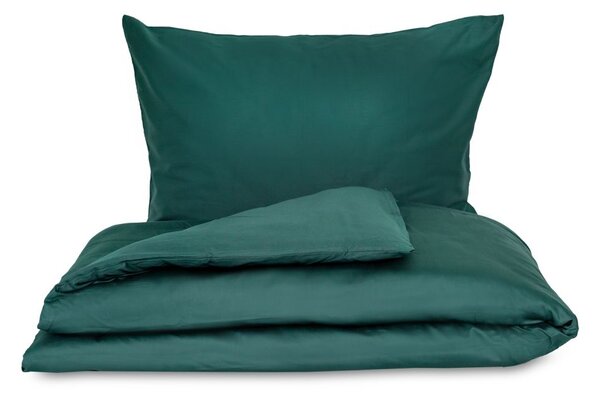 Kvalitex Saténové povlečení LUXURY COLLECTION tmavě zelené 1x 140/200, 1x 70/90cm