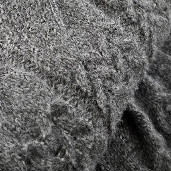 Šedá pletená deka 150x200 cm Cable Knit – Bianca
