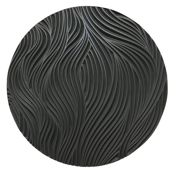 Kamohome Dřevěný obraz na zeď v abstraktním stylu RELIEF Barva: Černá