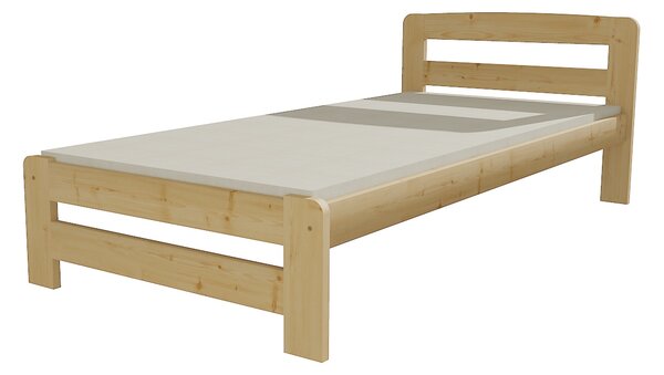 Vomaks unit, s.r.o. Jednolůžková postel VMK008B Povrchová úprava: surové dřevo, Rozměr: 80 x 200 cm
